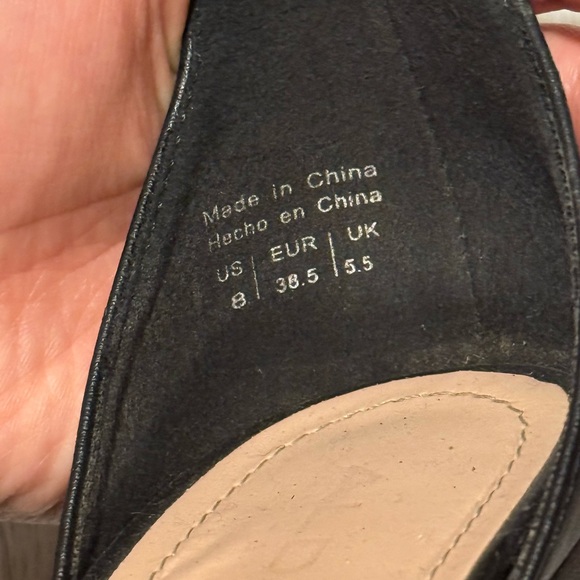 Aldo Black Strappy Heels - Picture 3 of 3